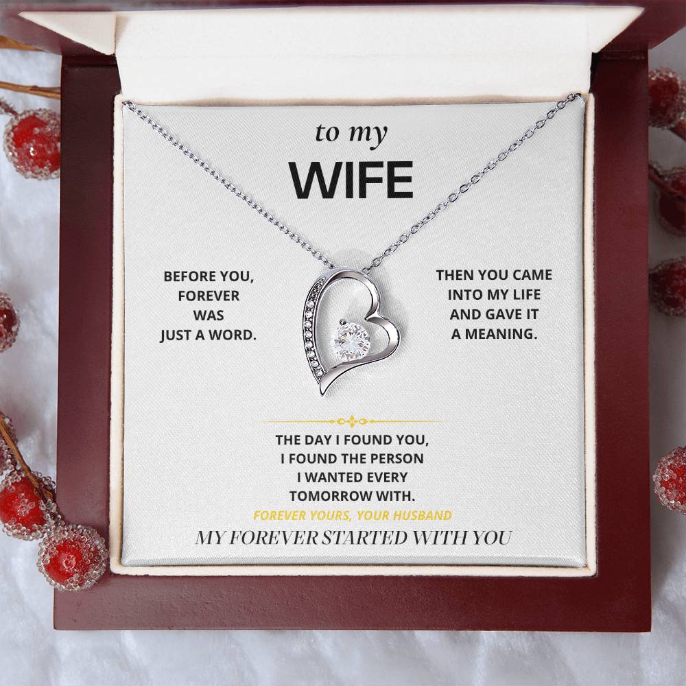S17 - Forever Started With You – Forever Love Necklace From Husband