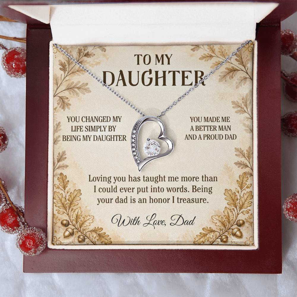C20 - You Made Me A Better Man Simply By Giving Me The Honor Of Being Your Dad - Forever Love Necklace