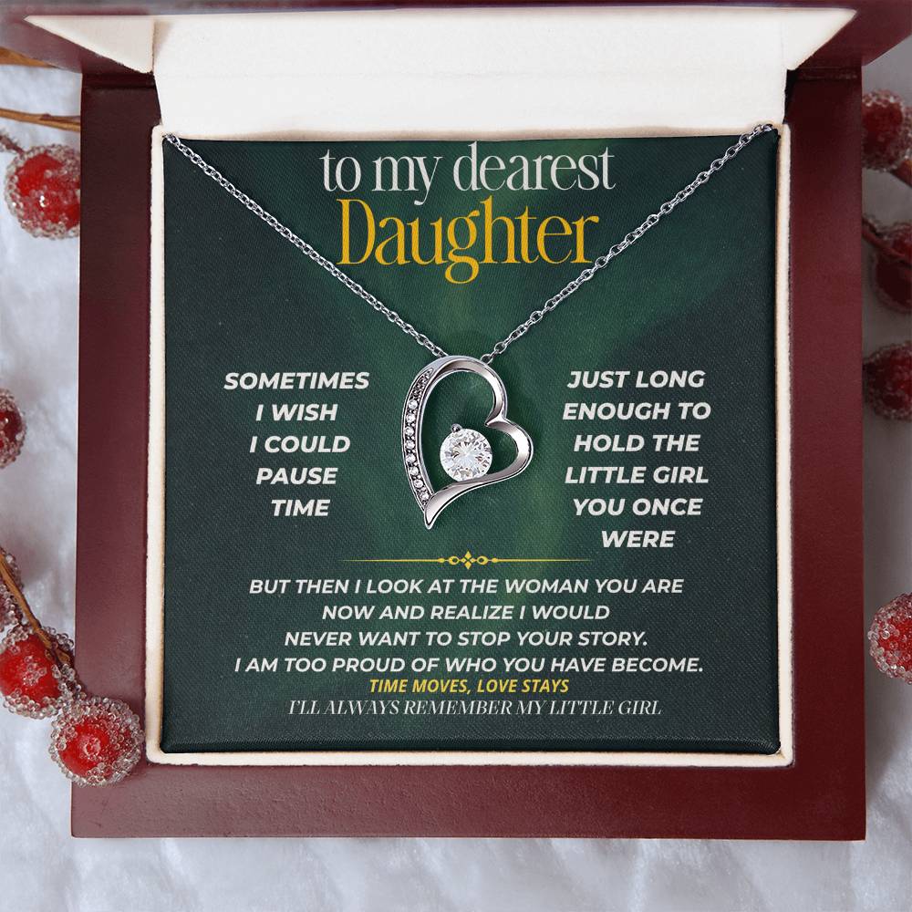 S244 - I’ll Always Remember The Little Girl You Were – Forever Love Necklace From Dad