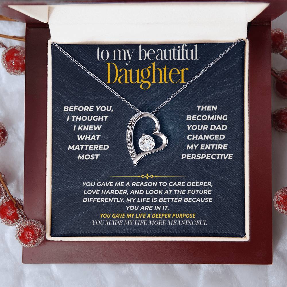 S272 - You Have Made My Life More Meaningful – Forever Love Necklace From Dad