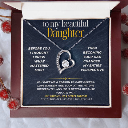 S272 - You Have Made My Life More Meaningful – Forever Love Necklace From Dad