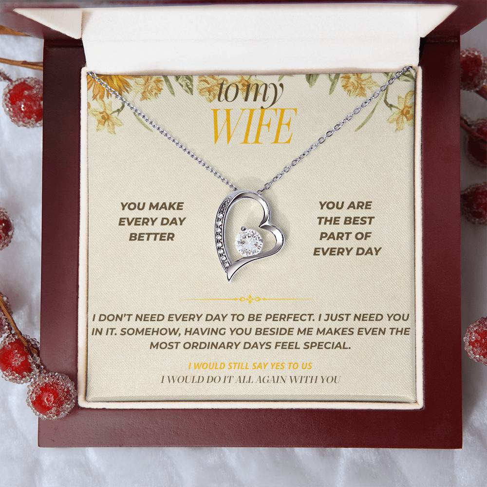 S121 - You Are The Best Part Of Every Day – Forever Love Necklace From Husband