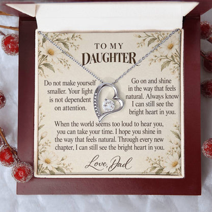 C667 - The Light Inside You And A Promise To Carry Into New Chapters - Forever Love Necklace