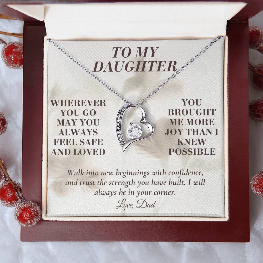C139 - May You Always Choose The Life That Makes Your Heart Feel Free Brave And Fully Alive - Forever Love Necklace