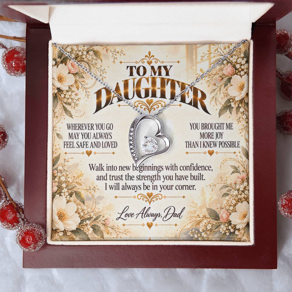 C464 - My Love Will Be Your Quiet Home Wherever Your Journey Takes You - Forever Love Necklace
