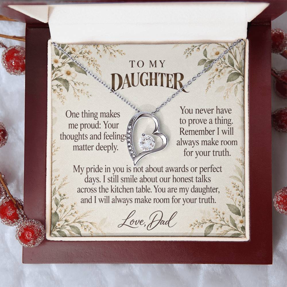 C573 - The Kitchen Table Talks And A Father Proud Of Who You Are - Forever Love Necklace