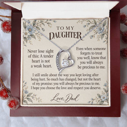C618 - After The Heartbreak And A Father Proud Of Who You Are - Forever Love Necklace