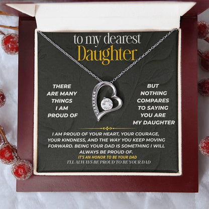 S220 - I’ll Always Be Proud To Be Your Dad – Forever Love Necklace From Dad