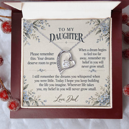 C511 - The Girl With Big Dreams And Quiet Words For Your Hardest Days - Forever Love Necklace