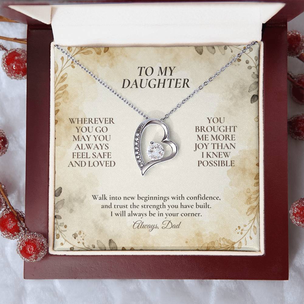 C114 - My Love Will Be Your Quiet Home Wherever Your Journey Takes You - Forever Love Necklace