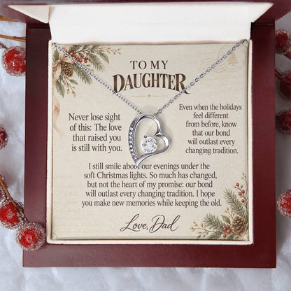 C559 - The Christmas Lights We Shared And A Memory That Time Cannot Take Away - Forever Love Necklace