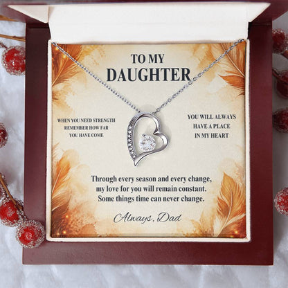 C58 - When You Need Strength Remember You Come From A Love That Never Gives Up On You - Forever Love Necklace