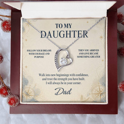 C84 - When You Feel Lost Remember The Love That Raised You Will Always Help Guide You Home - Forever Love Necklace