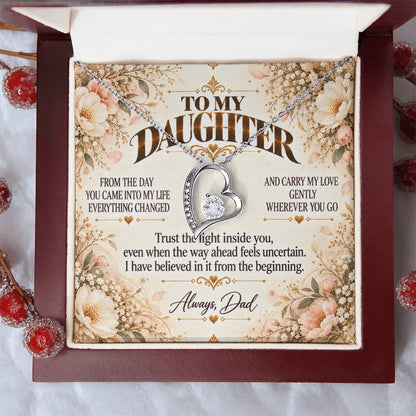 C490 - If You Ever Forget How Special You Are Remember Dad Has Never Forgotten For A Single Day - Forever Love Necklace