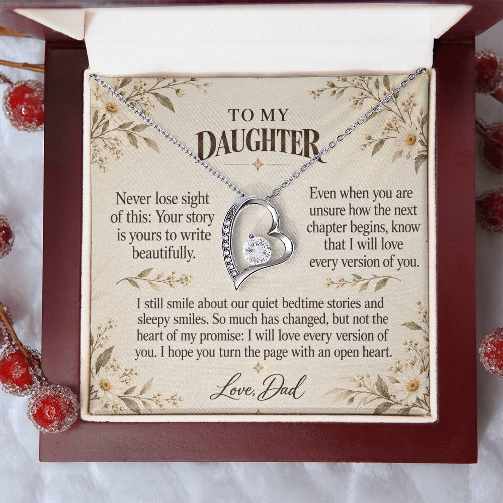 C519 - The Bedtime Stories We Shared And A Memory That Time Cannot Take Away - Forever Love Necklace