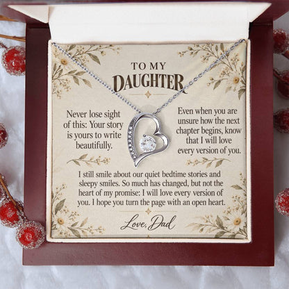 C519 - The Bedtime Stories We Shared And A Memory That Time Cannot Take Away - Forever Love Necklace