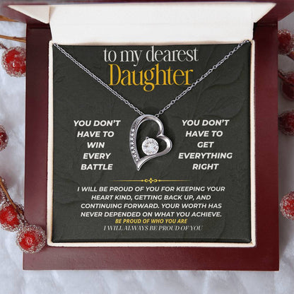 S241 - You Will Always Be Someone I’m Proud Of – Forever Love Necklace From Dad