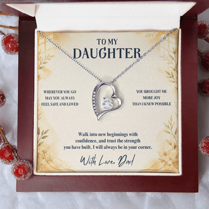 C89 - May You Always Choose The Life That Makes Your Heart Feel Free Brave And Fully Alive - Forever Love Necklace