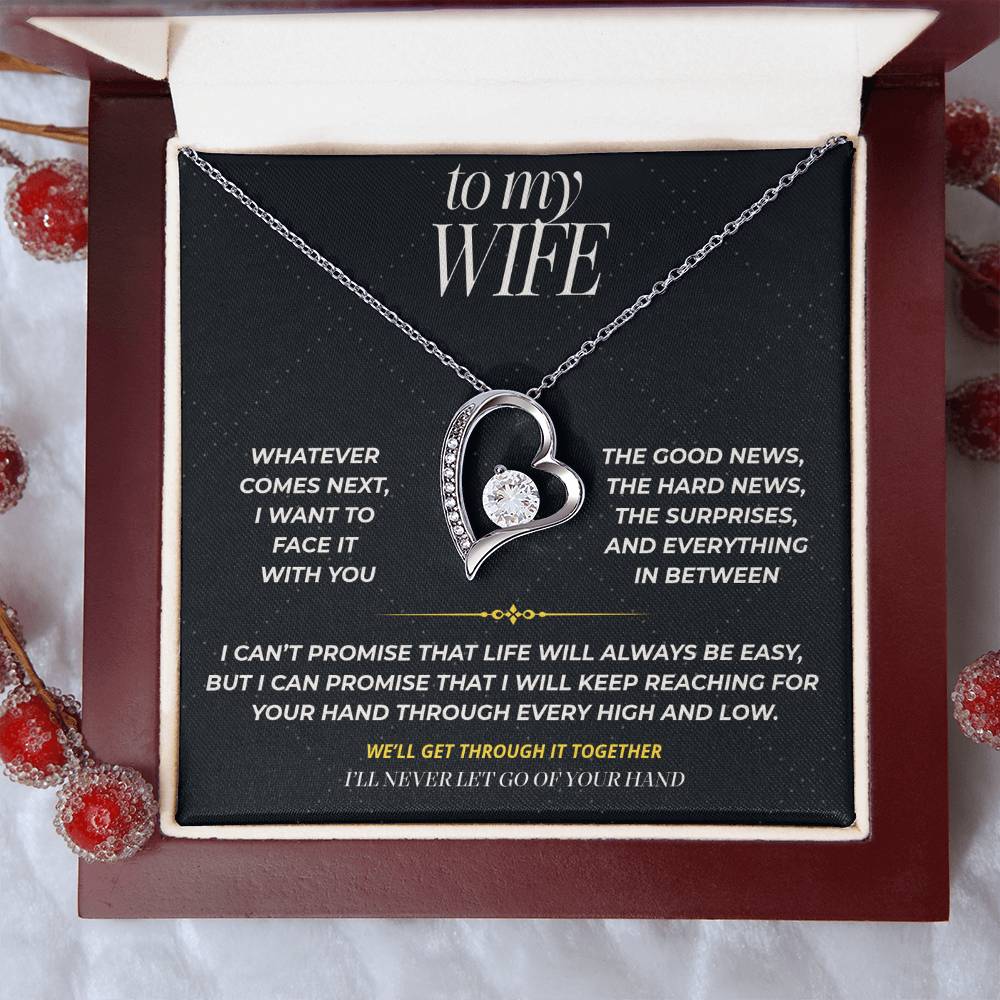 S95 - I’ll Hold Your Hand Through It All – Forever Love Necklace From Husband
