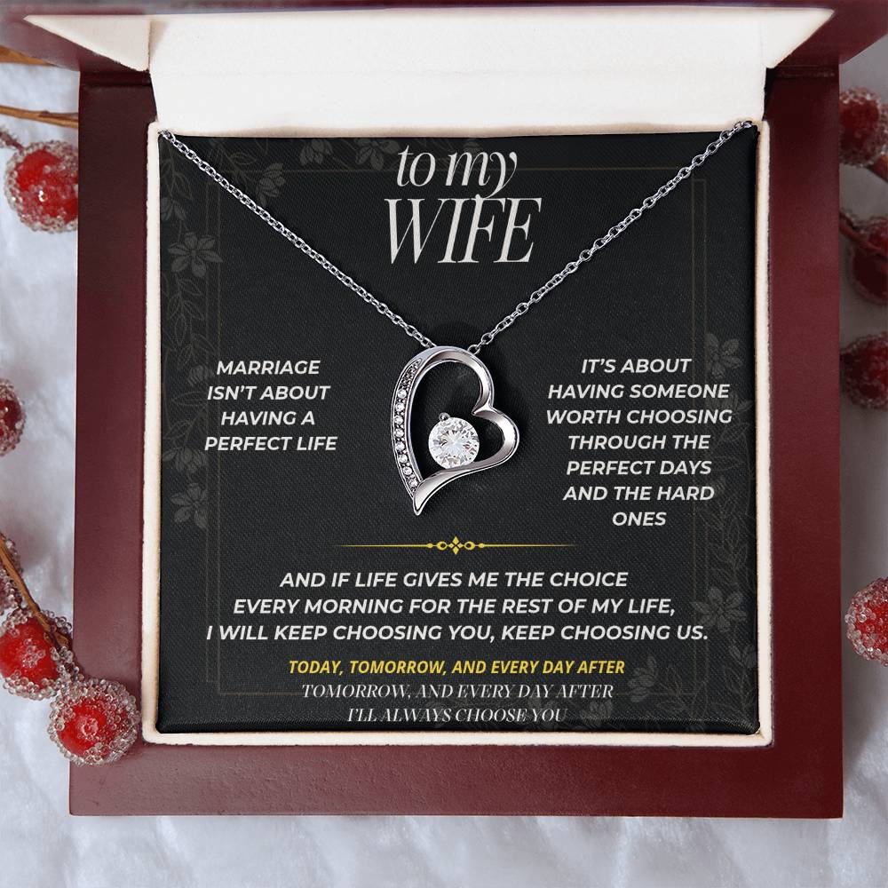 S91 - I’ll Keep Choosing Us – Forever Love Necklace From Husband