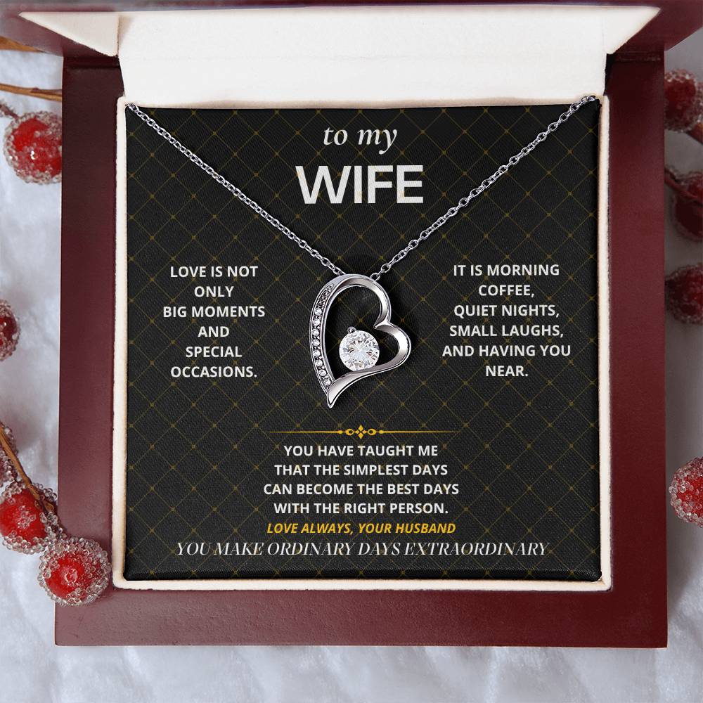 S52 - You Make Ordinary Days Special – Forever Love Necklace From Husband