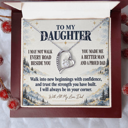 C349 - The Greatest Gift Life Gave Me Was The Chance To Love You As Your Dad - Forever Love Necklace