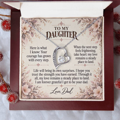 C505 - The Little Hand I Once Held And The Words I Hope You Always Remember - Forever Love Necklace