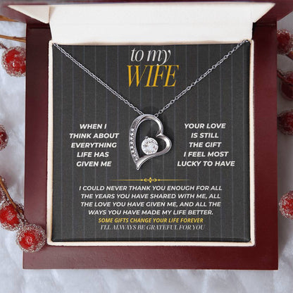 S181 - You Are The Love I’ll Always Be Grateful For – Forever Love Necklace From Husband