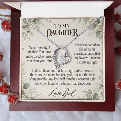 C694 - My North Star And A Memory That Time Cannot Take Away - Forever Love Necklace