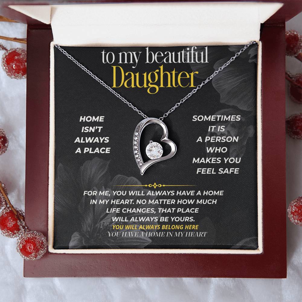 S294 - I Hope You Never Forget You Have A Home In My Heart – Forever Love Necklace From Dad