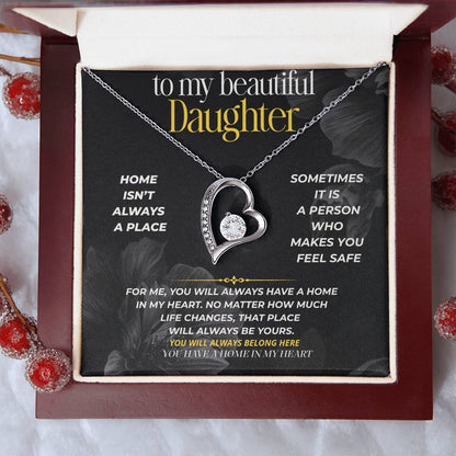 S294 - I Hope You Never Forget You Have A Home In My Heart – Forever Love Necklace From Dad
