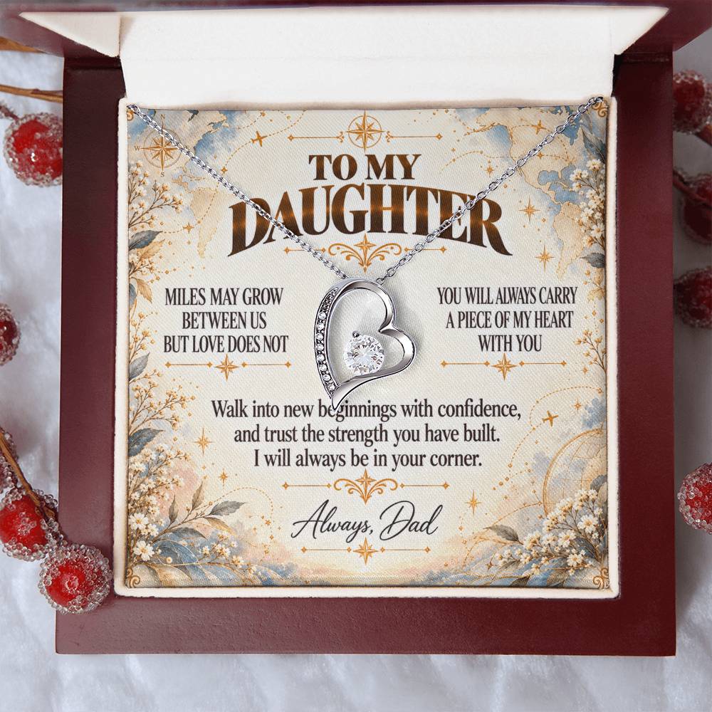 C394 - The Love Between A Father And Daughter Becomes A Legacy That Lives Beyond Every Season - Forever Love Necklace