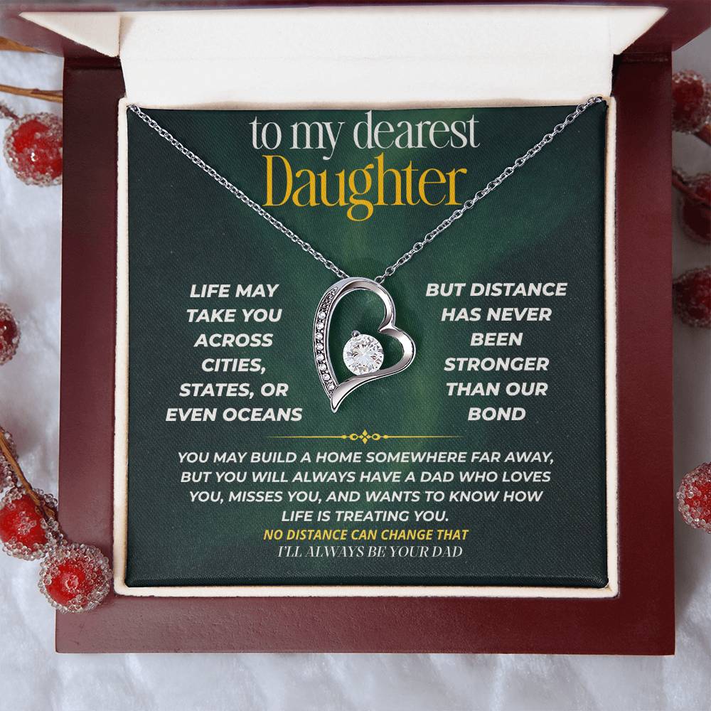 S248 - I’ll Be Your Dad No Matter How Far You Go – Forever Love Necklace From Dad