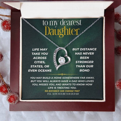 S248 - I’ll Be Your Dad No Matter How Far You Go – Forever Love Necklace From Dad