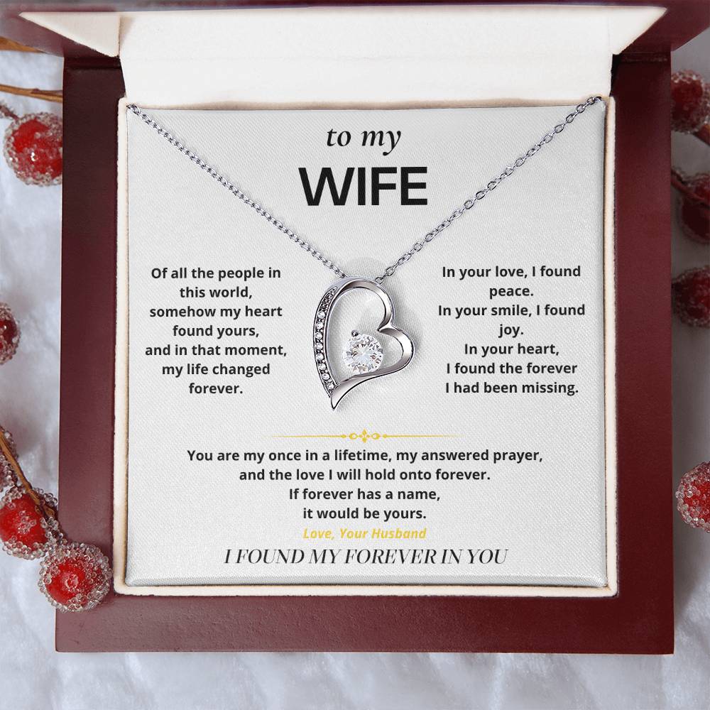 S10 - I Found My Forever In You – Forever Love Necklace From Husband