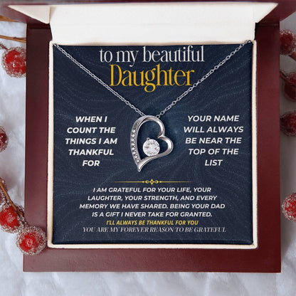 S278 - You Are My Forever Reason To Be Grateful – Forever Love Necklace From Dad