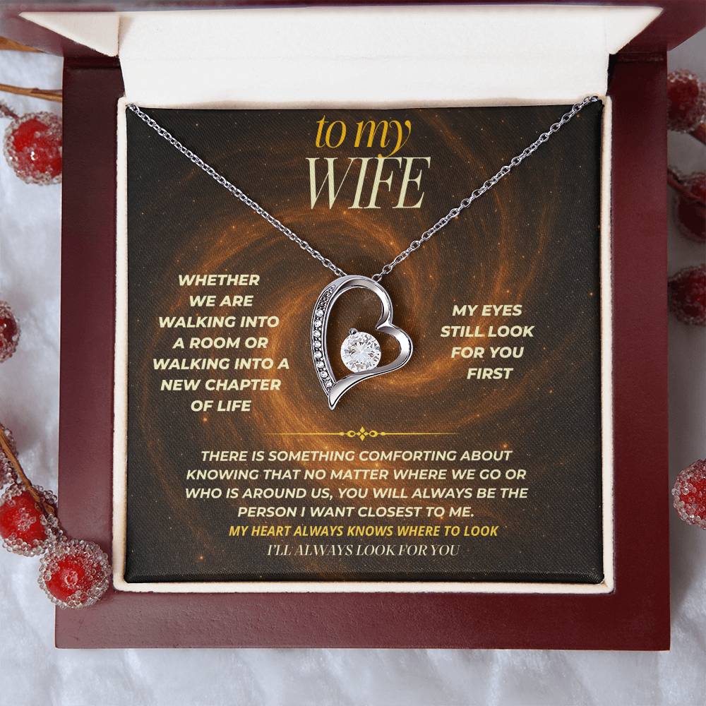 S144 - You’re Still The First Person I Look For – Forever Love Necklace From Husband