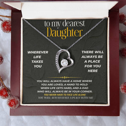 S203 - You Will Always Have A Place With Me – Forever Love Necklace From Dad