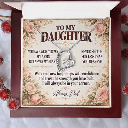 C354 - You Will Forever Be My Little Girl And One Of The Greatest Blessings Of My Life - Forever Love Necklace