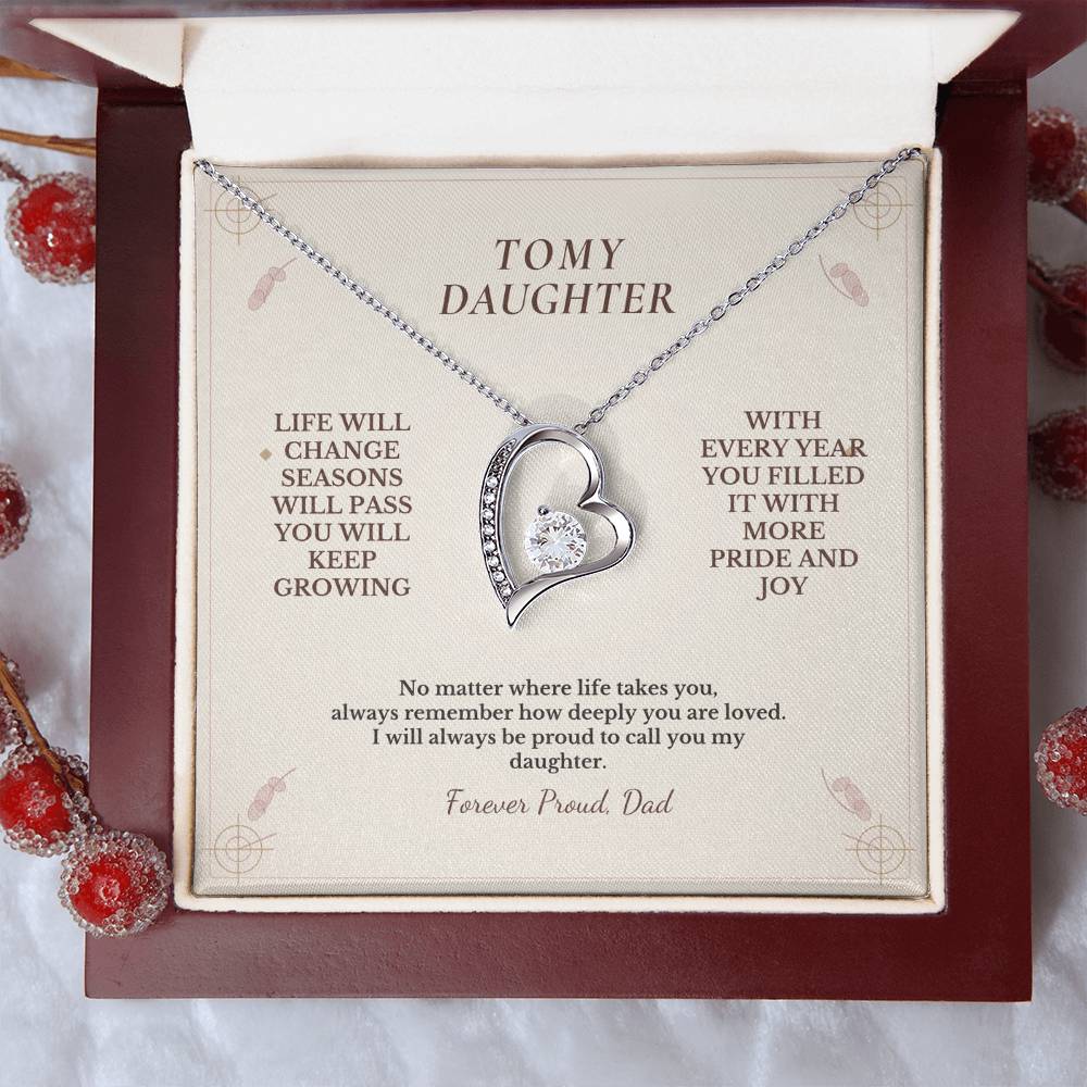 C111 - Life May Change Around You But My Love For You Will Always Remain Constant - Forever Love Necklace