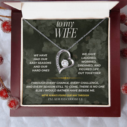 S84 - Through Every Season Of Life – Forever Love Necklace From Husband