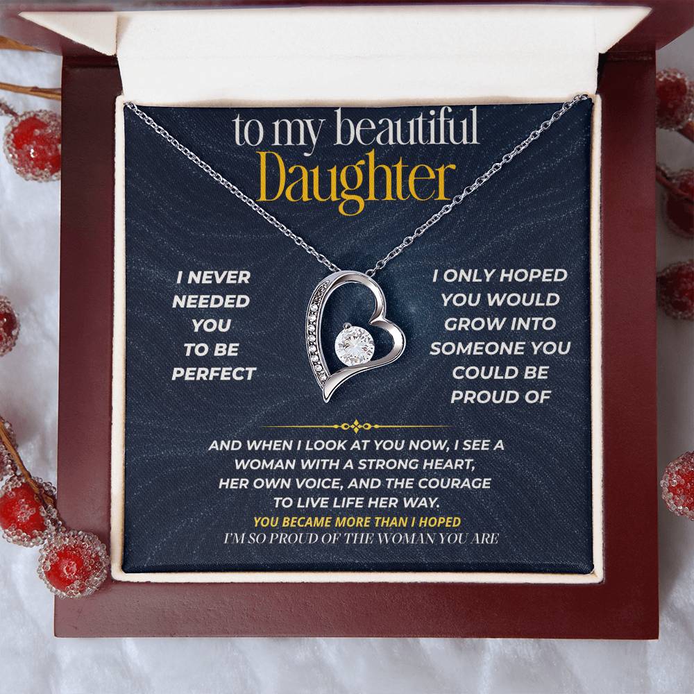 S276 - You Are The Woman I Always Hoped You’d Become – Forever Love Necklace From Dad
