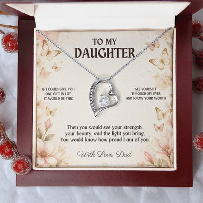 C3 - If I Could Give You One Gift It Would Be To See Yourself Through My Eyes - Forever Love Necklace