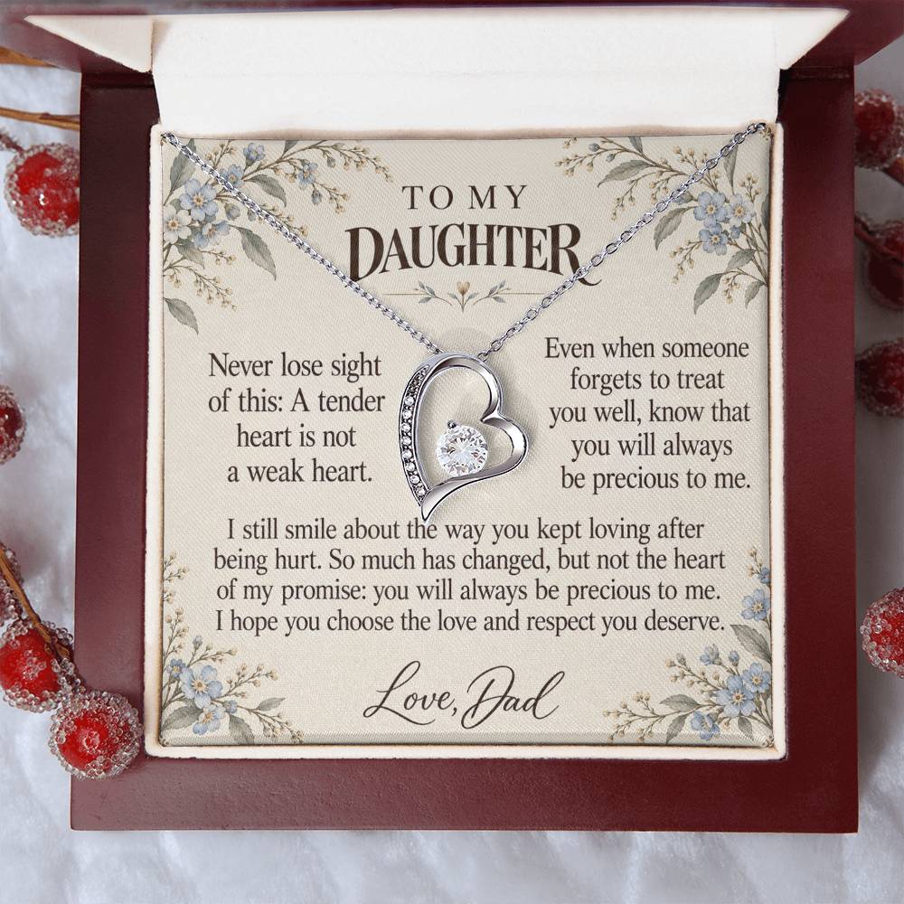 C619 - After The Heartbreak And A Memory That Time Cannot Take Away - Forever Love Necklace
