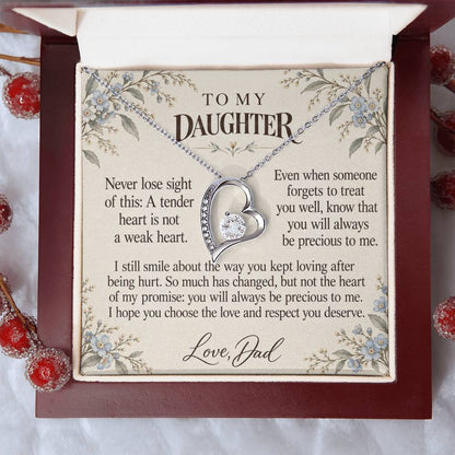 C619 - After The Heartbreak And A Memory That Time Cannot Take Away - Forever Love Necklace
