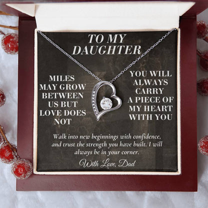 C194 - The Love Between A Father And Daughter Becomes A Legacy That Lives Beyond Every Season - Forever Love Necklace