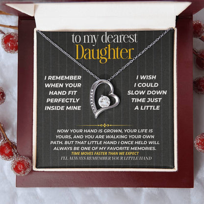 S265 - I’ll Always Remember Holding Your Little Hand – Forever Love Necklace From Dad