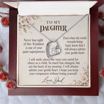 C659 - Your Kindness Changes Rooms And A Memory That Time Cannot Take Away - Forever Love Necklace