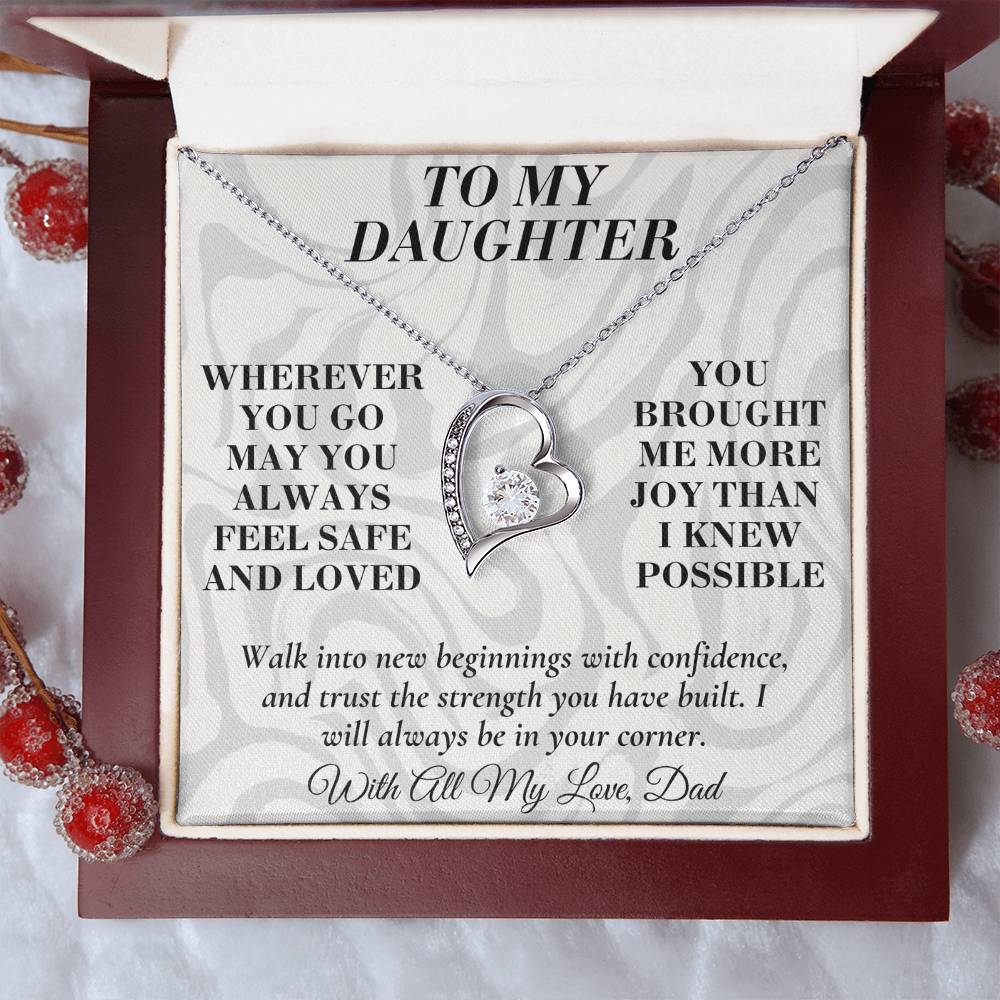 C189 - May You Always Choose The Life That Makes Your Heart Feel Free Brave And Fully Alive - Forever Love Necklace
