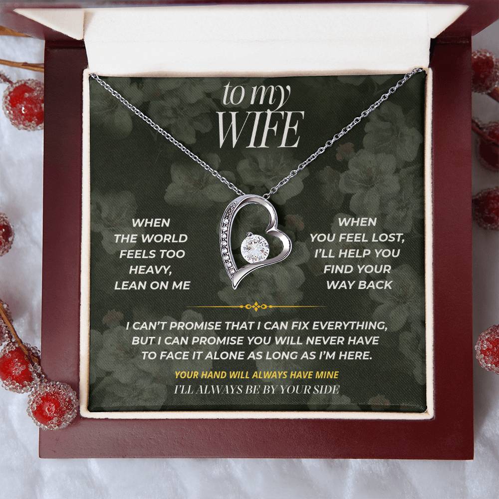 S85 - I’ll Always Be On Your Side – Forever Love Necklace From Husband